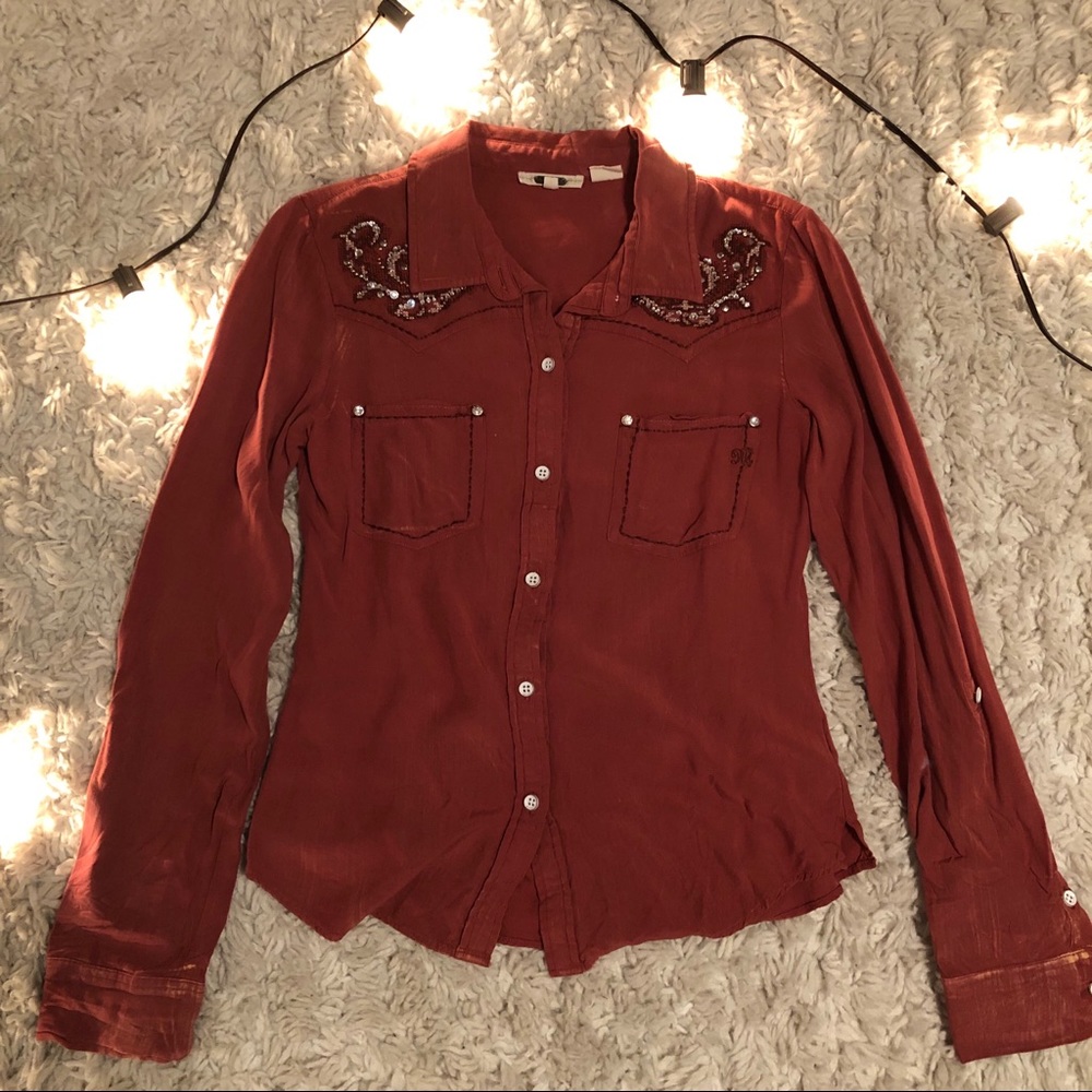 Miss Me western button up